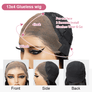 Last 5 Glueless Blonde Color With Subtle Light Brown 13x4 Bob Wig