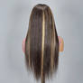 Shine Hair 9x6 Glueless Shiny Highlight Multi-color Straight Wig
