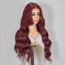 Shine Hair 9x6 Glueless 99J Color Pre-All Body Wave Wig