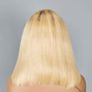 Shine Hair 13x4 C Part Lace Frontal Brown Blend Blonde Human Hair Bob Wig