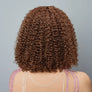 Shine Hair 9x6 Glueless New Style Chocolate Brown Bob Curly Wig
