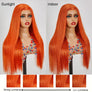 Shine Hair WIg 9x6 Glueless Eye Catching Ginger Color Smooth Wig