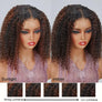 Shine Hair WIg 9x6 Glueless Brown Highlight Kinky Curly Bob Wig
