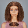 Shine Hair 9x6 Glueless New Style Chocolate Brown Bob Curly Wig