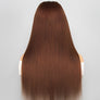 5x5 Glueless Wig Wear Go Chocolate Brown Colored Straight Human Hair Wigs