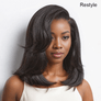 Shine Hair 9x6 Glueless Yaki Straight Layered cut Wear Go For Beginners Bob Wig
