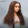 Shine Hair 9x6 Glueless Pre-All Chocolate Brown Curly Wave Wig
