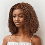 Shine Hair 9x6 Glueless New Style Chocolate Brown Bob Curly Wig