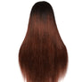 #1B/4 Color Ombre Human Hair 13×4 Lace Front Wig 180% Density