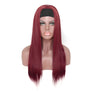 99J Color Headband Wig Human Hair 180% Density Straight Glueless