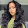 Transparent Lace 6x6 Closure Wigs Body Wave Brazilian Virgin Hair 180% Density