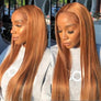 #30 Colored Straight Human Hair Lace Wig 180% Density