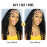 Pay 1 Get 2 Wigs, Headband Wig 180% Density Glueless Human Hair