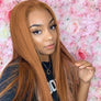 #30 Colored Straight Human Hair Lace Wig 180% Density