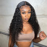 Curly Deep Wave 6*6 Lace Closure Wig Pre-plucked Brazilian Human Hair Lace Wig