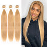 #27 Color Straight Virgin Hair Extension Bundle Deal