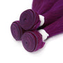 Purple Color Straight Virgin Hair Extension Bundle Deal