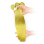 Cexxy Virgin Hair Green Colored Hair Extension Straight Bundle Deal