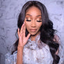 Cexxy Hair Body Wave 13X4 Fake Scalp Wig Virgin Hair Invisible Knot Lace Front Wig