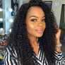 Cexxy Hair Kinky Curly 13X4 Fake Scalp Wig Virgin Hair Invisible Knot Lace Front Wig