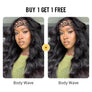 Pay 1 Get 2 Wigs, Headband Wig 180% Density Glueless Human Hair