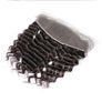 CEXXY Hair Transparent 13*4 Lace Frontal Brazilian Hair Deep Wave