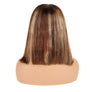 #4/27 Color Bob Wigs Straight 13*4 Lace Front Pre-plucked Hairline