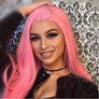 Pink Colored Hair Straight Extension Bundle Deal Cexxy Virgin Hair
