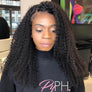 Kinky Curly 4x4 Closure Wigs 150% 200%