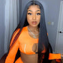 Straight 6*6 Lace Closure Wig Pre-plucked Brazilian Human Hair Lace Wig