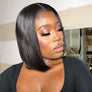 Short Bob Wig Straight T Part Lace 100% Virgin Human Hair Wigs For Women
