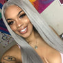 Silver Color Straight Virgin Hair Extension Bundle Deal