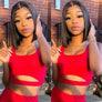 4x4 Lace Frontal Wig Transparent Lace 180% Density