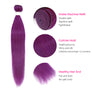 Purple Color Straight Virgin Hair Extension Bundle Deal