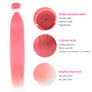 Pink Colored Hair Straight Extension Bundle Deal Cexxy Virgin Hair