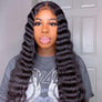 Transparent Lace 6x6 Closure Wigs Natural Wave Brazilian Virgin Hair 180% Density