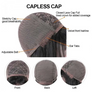 Neat Bang Straight Human Hair Wigs with Bangs 180% Density Machine Made Wig