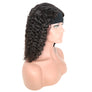 Short Bob Headband Wig 180% Density Deep Wave Natural Color Glueless