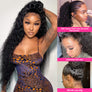 CEXXY Hair 360 Real HD Lace Frontal Wig Curly Deep Wave Human Virgin Hair
