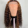 #4/27 Piano Color Deep Wave 13x4 Lace Front Wigs With Pre-plucked Hairline