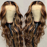 #4/27 Piano Highlight Color Body Wave 13x4 Lace Frontal Wigs Virgin Human Wigs