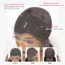 Curly Deep Wave 13x6 Lace Front Wig Virgin Hair Glueless Pre-plucked Hairline Upgraded 2.0