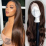 #1B/4 Color Ombre Human Hair 13×4 Lace Front Wig 180% Density