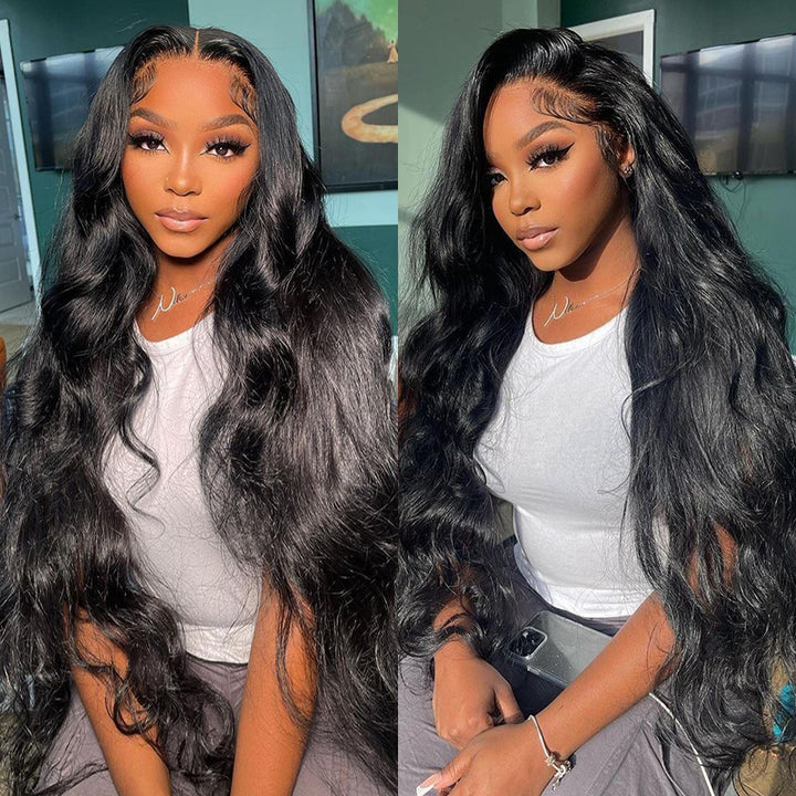 Breathable 360 body wave Lace Wig Pre-Plucked With Baby Hair 100% Virgin Human Hair Wigs