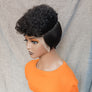 Straight Pixie Cut Wig Short Human Hair Wigs With Bleached Knots Baby Hairs