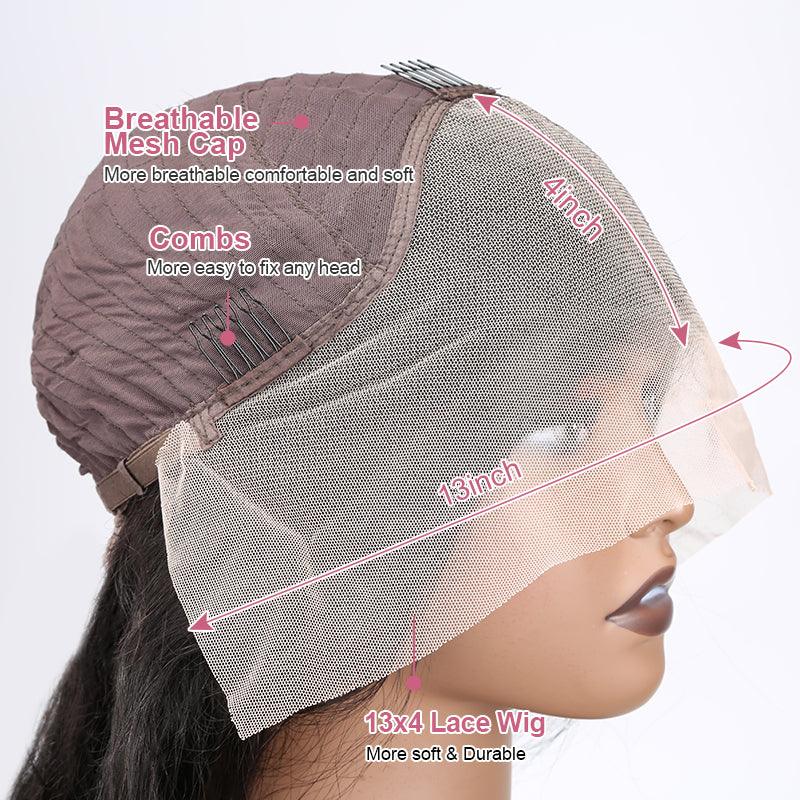 13x4 Bouncy Bob Rose Curly Lace Front Human Hair Wig - SHINE HAIR WIG
