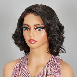 Shine Hair Wig New 9x6 Glueless Classic Wavy Bob Glueless Wi