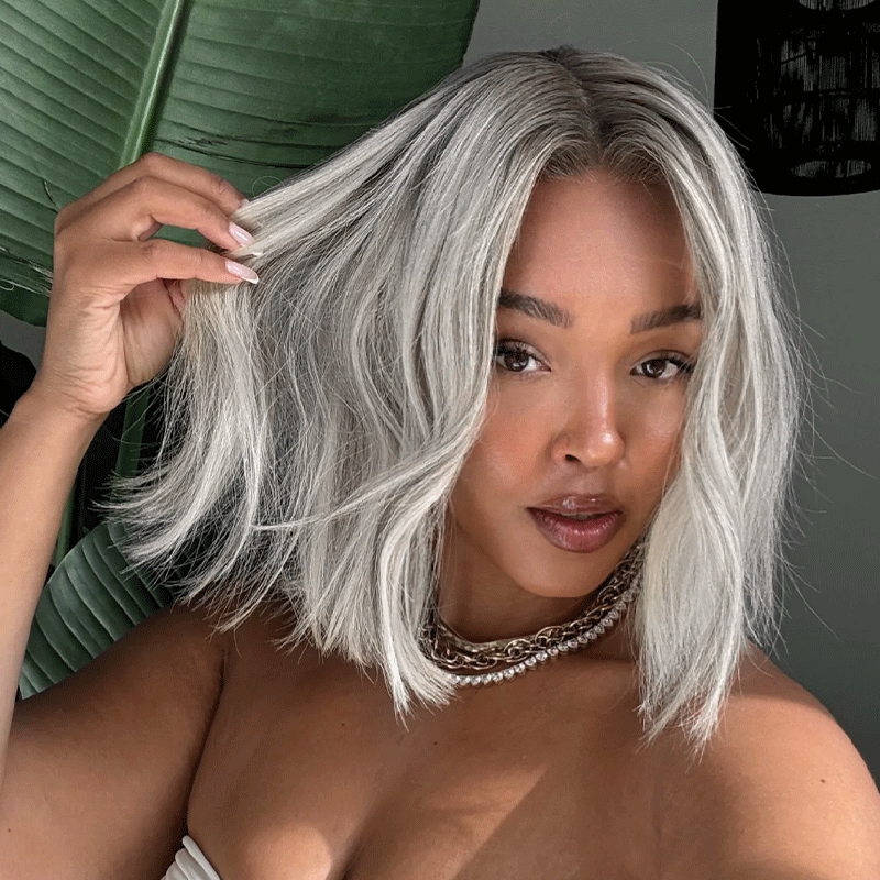 13x4 Glueless Blonde Color With Subtle Light Brown Bob Wig