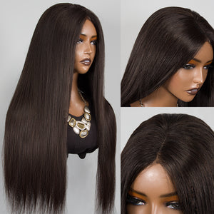 5x5 Glueless Wig Wear Go Brazilian Straight Virgin Human Hair