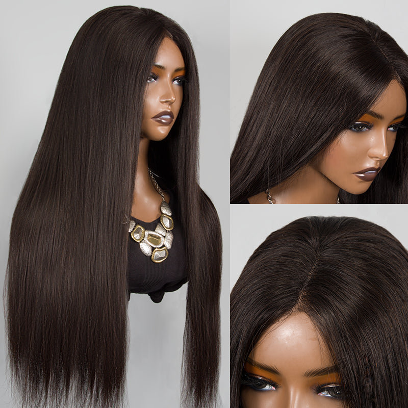 5x5 Glueless Wig Wear Go Brazilian Straight Virgin Human Hair